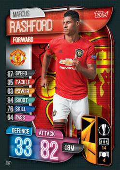 Marcus Rashford Manchester United 2019/20 Topps Match Attax CL UK version #107