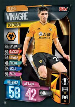 Ruben Vinagre Wolverhampton Wanderers 2019/20 Topps Match Attax CL UK version #116