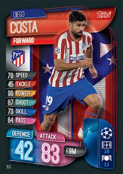 Diego Costa Atletico Madrid 2019/20 Topps Match Attax CL UK version #153