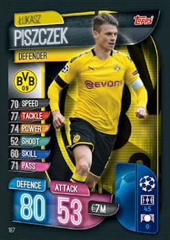 Lukasz Piszczek Borussia Dortmund 2019/20 Topps Match Attax CL UK version #187
