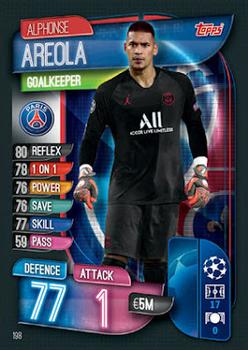 Alphonse Areola Paris Saint-Germain 2019/20 Topps Match Attax CL UK version #198