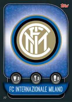 Team Badge / Samir Handanovic Internazionale Milano 2019/20 Topps Match Attax CL UK version Team Badge #217