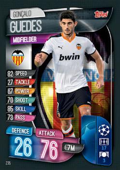 Goncalo Guedes Valencia CF 2019/20 Topps Match Attax CL UK version #235