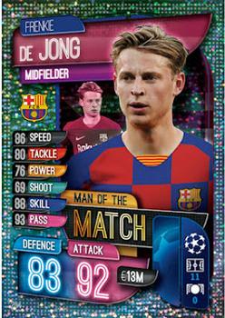 Frenkie de Jong FC Barcelona 2019/20 Topps Match Attax CL UK version Man of the Match #264