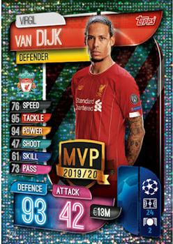 Virgil van Dijk Liverpool 2019/20 Topps Match Attax CL UK version Club MVPS #274
