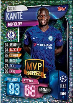N'Golo Kante Chelsea 2019/20 Topps Match Attax CL UK version Club MVPS #275