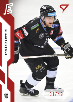 Tomas Bartejs Karlovy Vary Tipsport ELH 2022/23 SportZoo 1. serie Red /49 #200