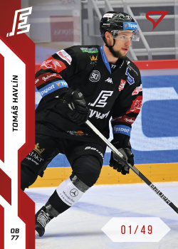 Tomas Havlin Karlovy Vary Tipsport ELH 2022/23 SportZoo 1. serie Red /49 #203