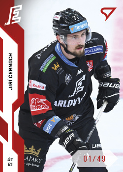Jiri Cernoch Karlovy Vary Tipsport ELH 2022/23 SportZoo 1. serie Red /49 #208