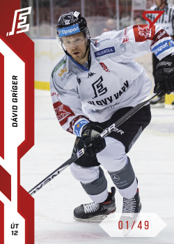 David Griger Karlovy Vary Tipsport ELH 2022/23 SportZoo 1. serie Red /49 #209