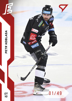 Petr Koblasa Karlovy Vary Tipsport ELH 2022/23 SportZoo 1. serie Red /49 #211