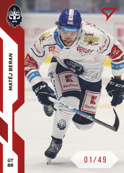 Matej Beran Kladno Tipsport ELH 2022/23 SportZoo 1. serie Red /49 #243