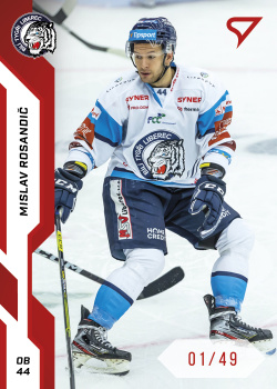Mislav Rosandic Liberec Tipsport ELH 2022/23 SportZoo 1. serie Red /49 #114
