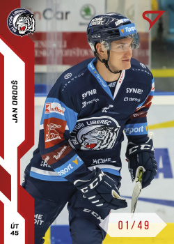 Jan Ordos Liberec Tipsport ELH 2022/23 SportZoo 1. serie Red /49 #125