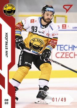 Jan Strejcek Litvinov Tipsport ELH 2022/23 SportZoo 1. serie Red /49 #221