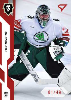 Filip Novotny Mlada Boleslav Tipsport ELH 2022/23 SportZoo 1. serie Red /49 #56