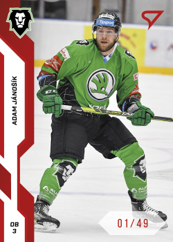 Adam Janosik Mlada Boleslav Tipsport ELH 2022/23 SportZoo 1. serie Red /49 #57