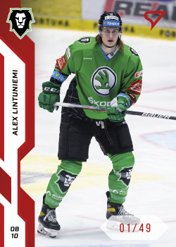Alex Lintuniemi Mlada Boleslav Tipsport ELH 2022/23 SportZoo 1. serie Red /49 #59