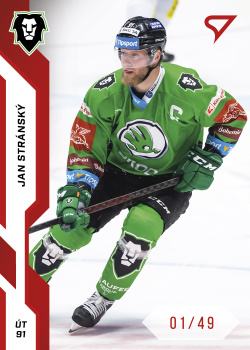 Jan Stransky Mlada Boleslav Tipsport ELH 2022/23 SportZoo 1. serie Red /49 #71