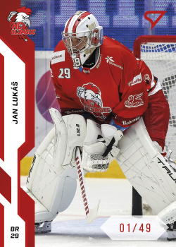 Jan Lukas Olomouc Tipsport ELH 2022/23 SportZoo 1. serie Red /49 #164