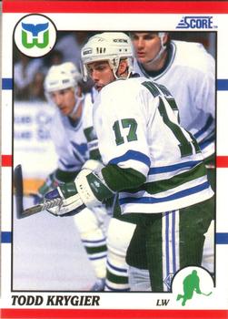 Todd Krygier Hartford Whalers Score 1990/91 American #237