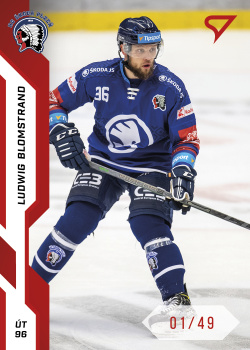 Ludwig Blomstrand Plzen Tipsport ELH 2022/23 SportZoo 1. serie Red /49 #154