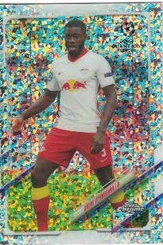 Dayot Upamecano RB Leipzig 2020/21 Topps Chrome UEFA Champions League Speckle Refractor #48