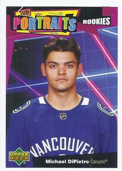 Michael DiPietro Vancouver Canucks Upper Deck 2020/21 Series 2 UD Portraits #P-68