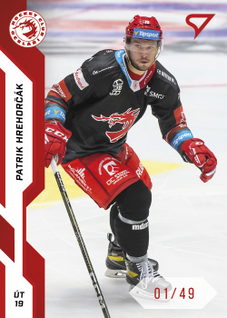 Patrik Hrehorcak Trinec Tipsport ELH 2022/23 SportZoo 1. serie Red /49 #11
