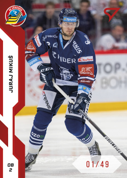 Juraj Mikus Vitkovice Tipsport ELH 2022/23 SportZoo 1. serie Red /49 #131