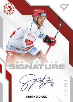 Marko Dano Trinec Tipsport ELH 2022/23 SportZoo 1. serie Authentic Signature Level 1 /150 #AS1-MD