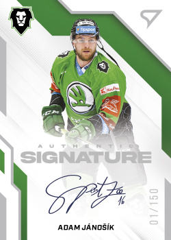 Adam Janosik Mlada Boleslav Tipsport ELH 2022/23 SportZoo 1. serie Authentic Signature Level 1 /150 #AS1-AJ