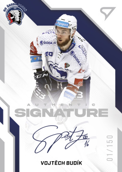 Vojtech Budik Plzen Tipsport ELH 2022/23 SportZoo 1. serie Authentic Signature Level 1 /150 #AS1-VB
