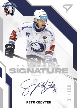 Petr Kodytek Plzen Tipsport ELH 2022/23 SportZoo 1. serie Authentic Signature Level 1 /150 #AS1-KO
