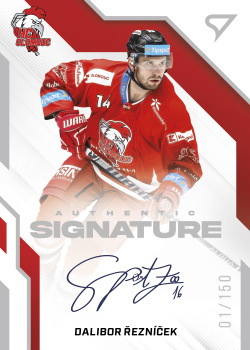 Dalibor Reznicek Olomouc Tipsport ELH 2022/23 SportZoo 1. serie Authentic Signature Level 1 /150 #AS1-DR