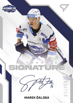 Marek Daloga Kometa Brno Tipsport ELH 2022/23 SportZoo 1. serie Authentic Signature Level 1 /150 #AS1-DA