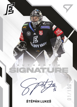 Stepan Lukes Karlovy Vary Tipsport ELH 2022/23 SportZoo 1. serie Authentic Signature Level 1 /150 #AS1-SL