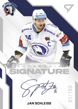 Jan Schleiss Plzen Tipsport ELH 2022/23 SportZoo 1. serie Authentic Signature Level 2 /100 #AS2-JS