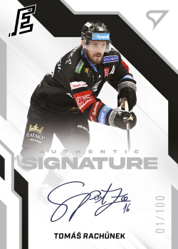 Tomas Rachunek Karlovy Vary Tipsport ELH 2022/23 SportZoo 1. serie Authentic Signature Level 2 /100 #AS2-TR