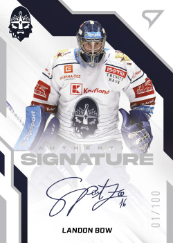 Landon Bow Kladno Tipsport ELH 2022/23 SportZoo 1. serie Authentic Signature Level 2 /100 #AS2-LB