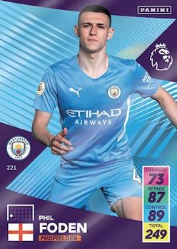 Phil Foden Manchester City 2021/22 Panini Adrenalyn XL #221