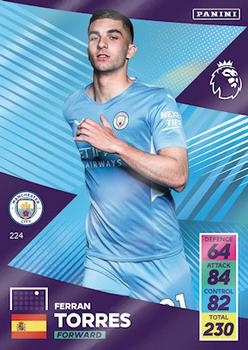 Ferran Torres Manchester City 2021/22 Panini Adrenalyn XL #224