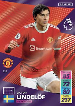 Victor Lindelof Manchester United 2021/22 Panini Adrenalyn XL #228
