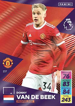 Donny van de Beek Manchester United 2021/22 Panini Adrenalyn XL #237