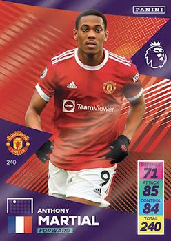 Anthony Martial Manchester United 2021/22 Panini Adrenalyn XL #240