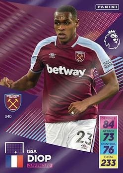 Issa Diop West Ham United 2021/22 Panini Adrenalyn XL #340