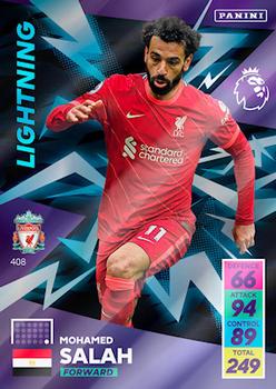 Mohamed Salah Liverpool 2021/22 Panini Adrenalyn XL Lightning #408