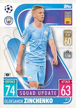 Oleksandr Zinchenko Manchester City 2021/22 Topps Match Attax ChL Extra Squad Update #SU01