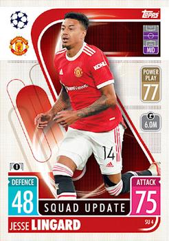 Jesse Lingard Manchester United 2021/22 Topps Match Attax ChL Extra Squad Update #SU04