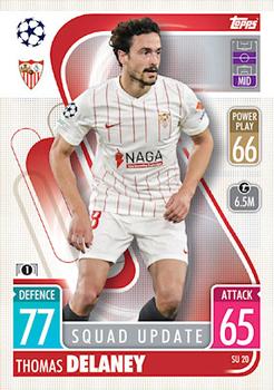 Thomas Delaney Sevilla FC 2021/22 Topps Match Attax ChL Extra Squad Update #SU20